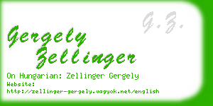 gergely zellinger business card